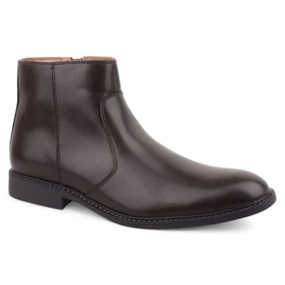 Alfani Mens Brown Heel Pull-Tab Goring Cushioned Luka 2 Round Toe Chelsea Boots - Picture 1 of 3